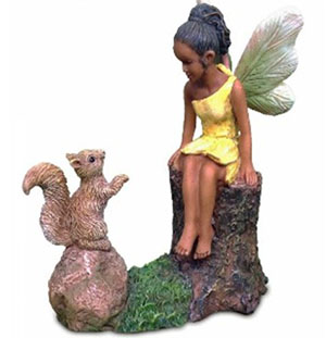 Image of fairy girl and squirrel